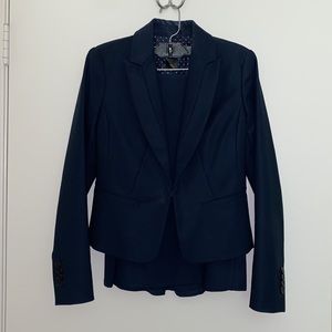 Navy Ann Taylor skirt suit